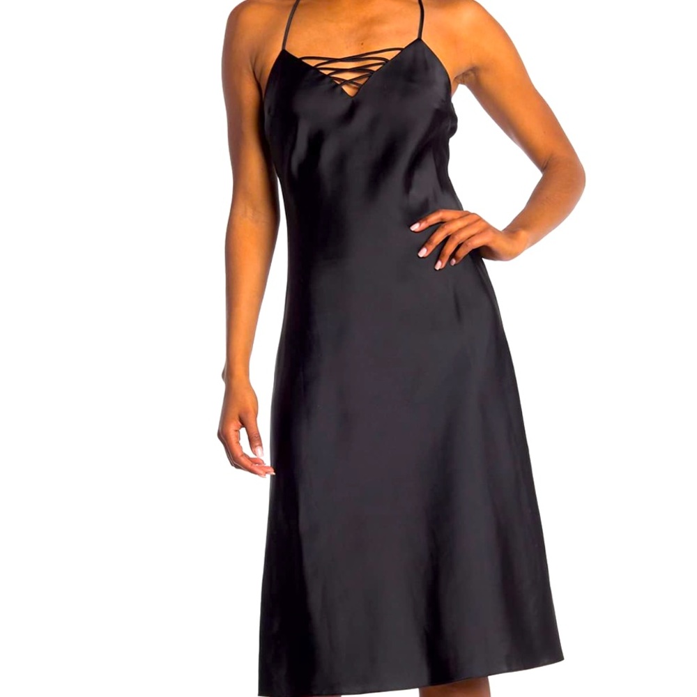 8hrs Sale! Good American Slip Midi Strappy dress